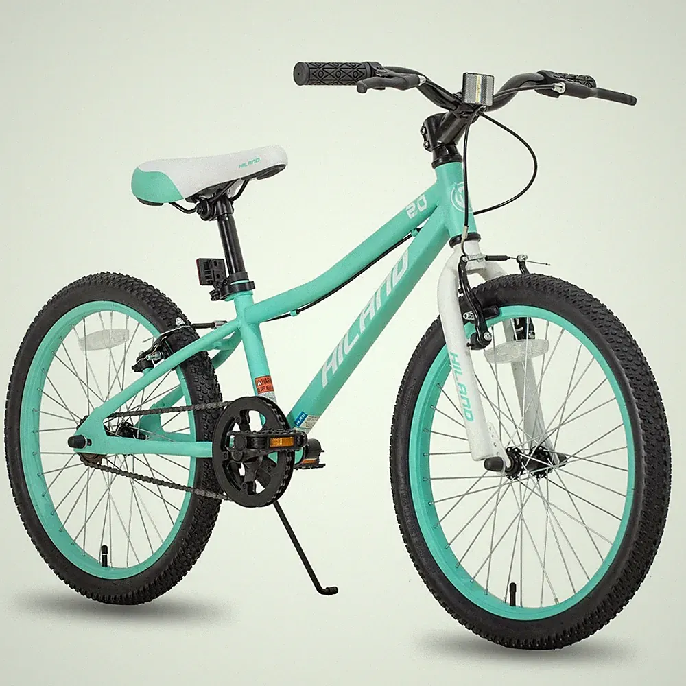 HH Hiland 20 Inch Kids Mountain Bike Single Speed Green 5+ Years
