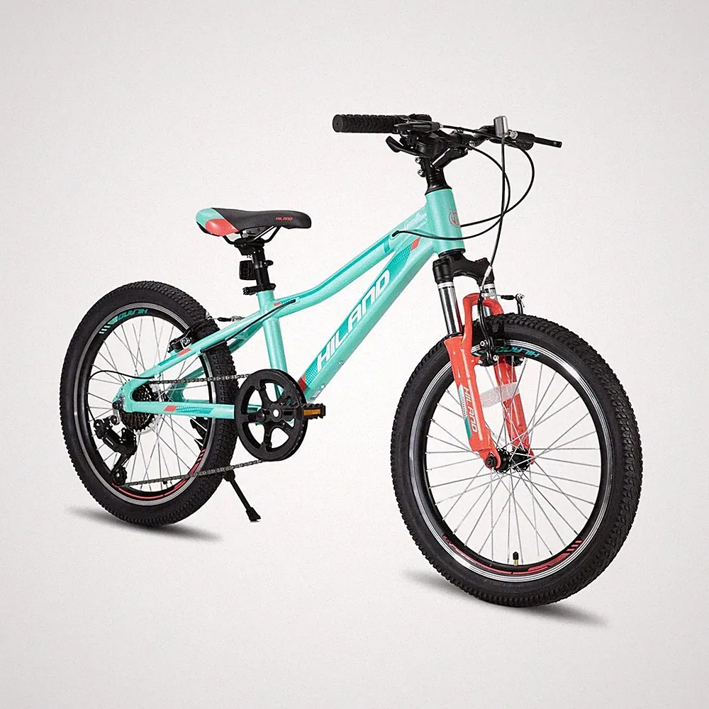 HILAND 20 26 Inch Mountain Bike for Women Girl, 7/21 Speed with Lock-Out Susp...